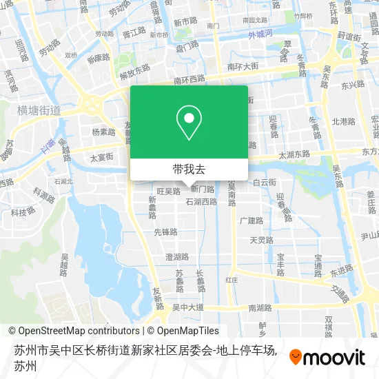苏州市吴中区长桥街道新家社区居委会-地上停车场地图
