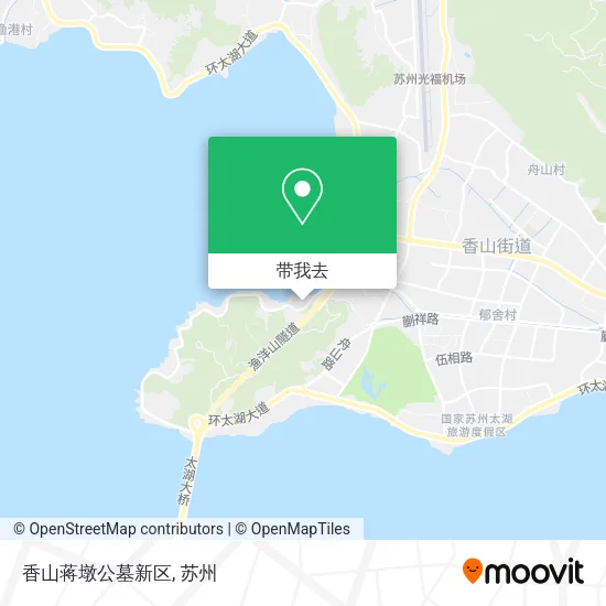 香山蒋墩公墓新区地图