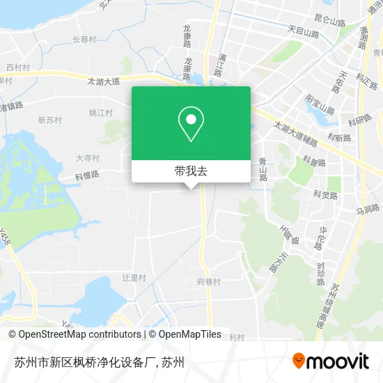 苏州市新区枫桥净化设备厂地图