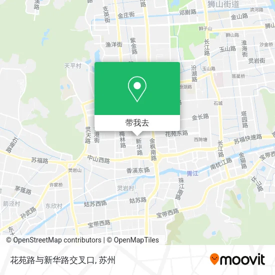 花苑路与新华路交叉口地图