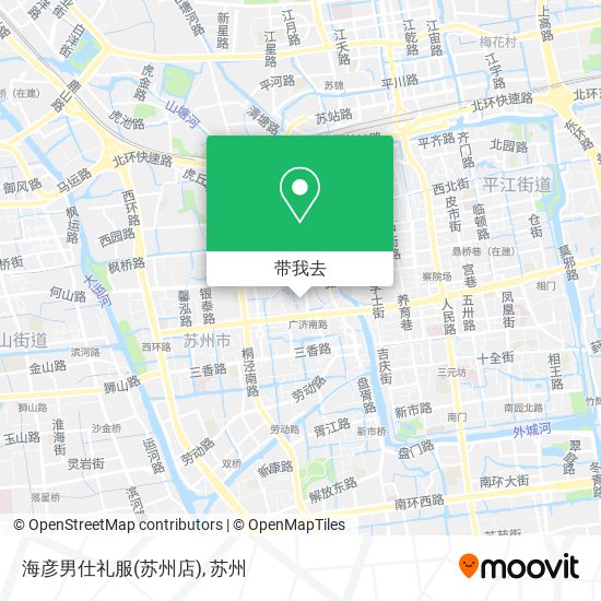 海彦男仕礼服(苏州店)地图