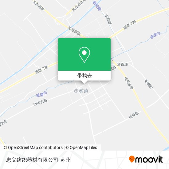 忠义纺织器材有限公司地图