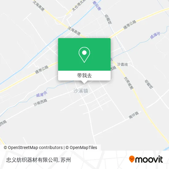 忠义纺织器材有限公司地图