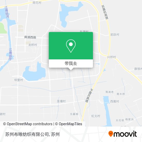 苏州布唯纺织有限公司地图
