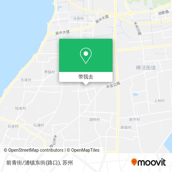 前青街/浦镇东街(路口)地图