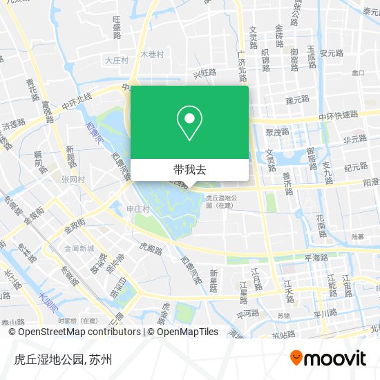 虎丘湿地公园地图