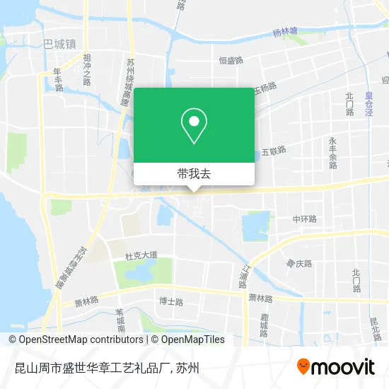 昆山周市盛世华章工艺礼品厂地图
