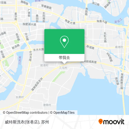 威特斯洗衣(张巷店)地图