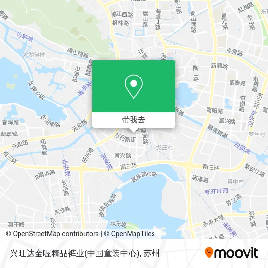 兴旺达金喔精品裤业(中国童装中心)地图