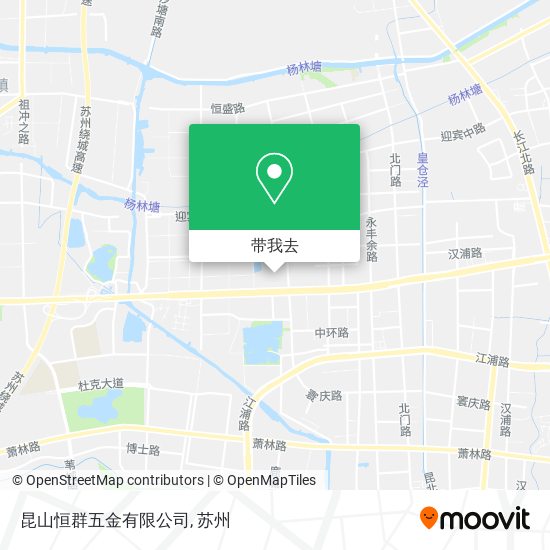 昆山恒群五金有限公司地图