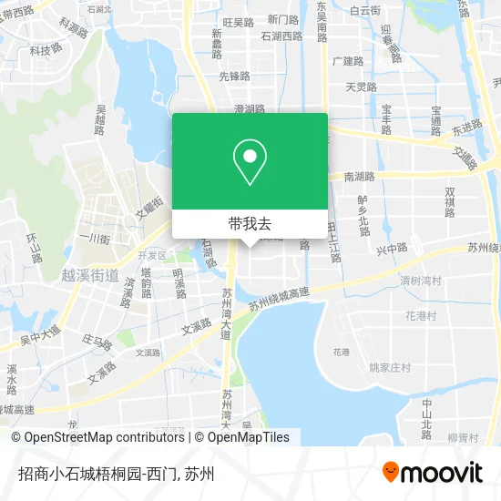 招商小石城梧桐园-西门地图