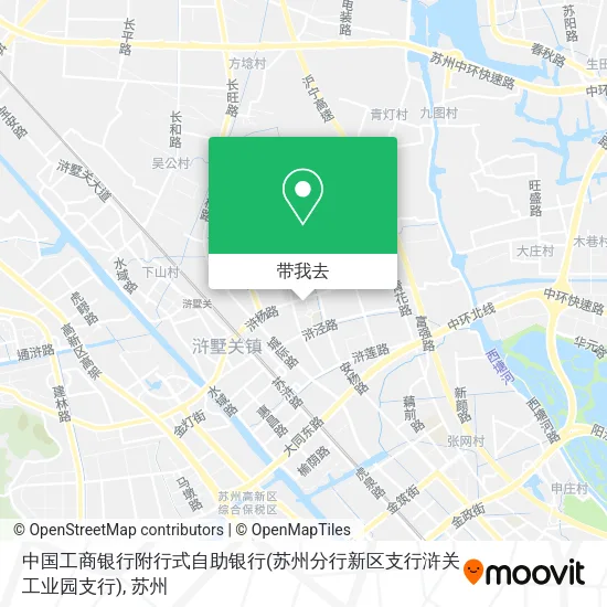 中国工商银行附行式自助银行(苏州分行新区支行浒关工业园支行)地图