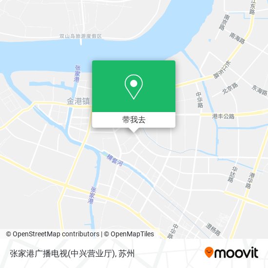 张家港广播电视(中兴营业厅)地图