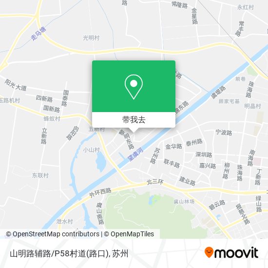 山明路辅路/P58村道(路口)地图