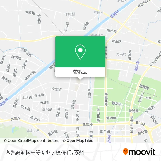 常熟高新园中等专业学校-东门地图