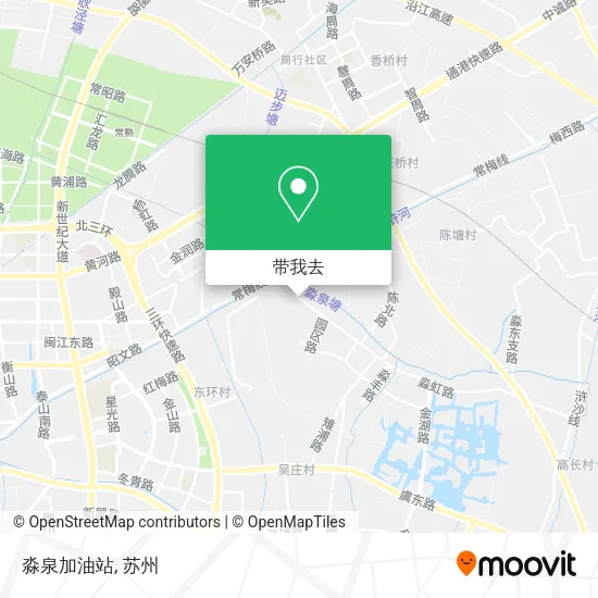 淼泉加油站地图
