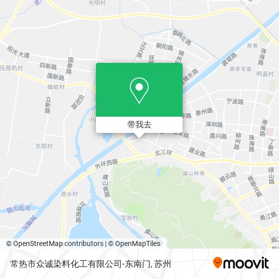 常热市众诚染料化工有限公司-东南门地图