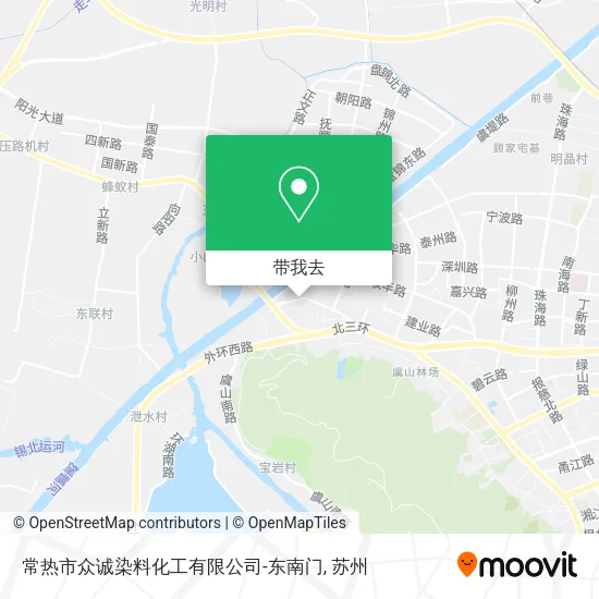 常热市众诚染料化工有限公司-东南门地图