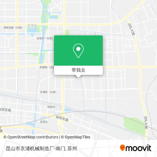 昆山市京浦机械制造厂-南门地图