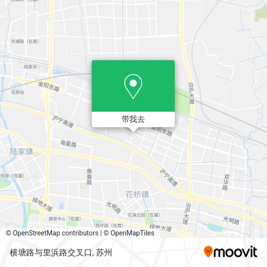横塘路与里浜路交叉口地图