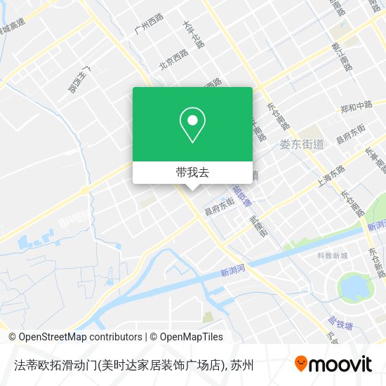 法蒂欧拓滑动门(美时达家居装饰广场店)地图