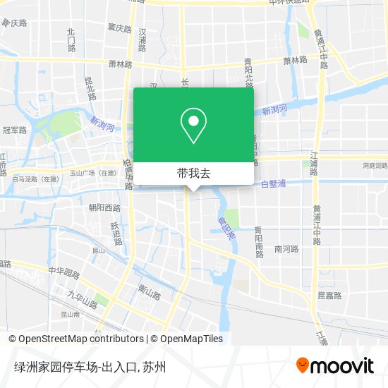 绿洲家园停车场-出入口地图
