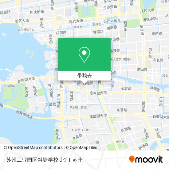 苏州工业园区斜塘学校-北门地图