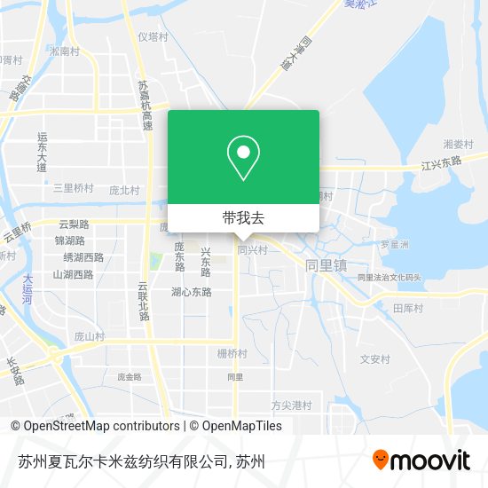苏州夏瓦尔卡米兹纺织有限公司地图
