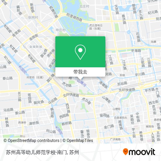 苏州高等幼儿师范学校-南门地图