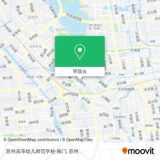 苏州高等幼儿师范学校-南门地图