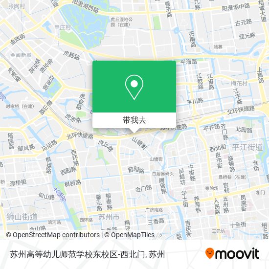 苏州高等幼儿师范学校东校区-西北门地图