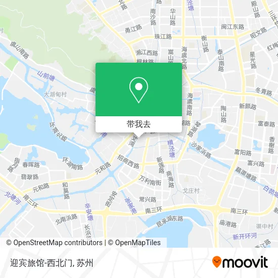 迎宾旅馆-西北门地图
