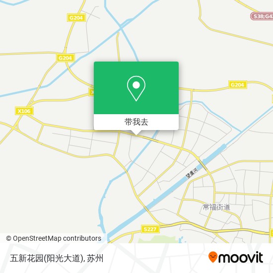 五新花园(阳光大道)地图