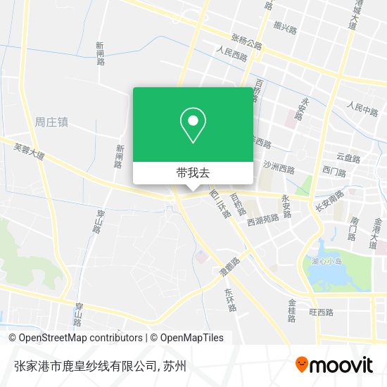张家港市鹿皇纱线有限公司地图
