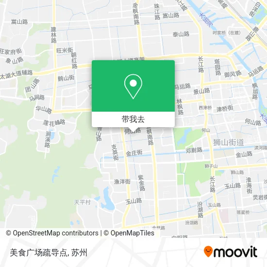 美食广场疏导点地图