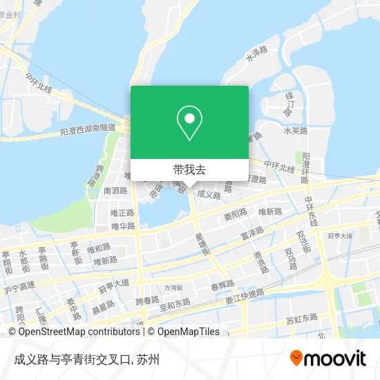 成义路与亭青街交叉口地图