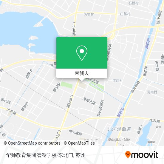 华师教育集团漕湖学校-东北门地图