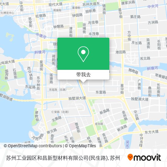 苏州工业园区和昌新型材料有限公司(民生路)地图