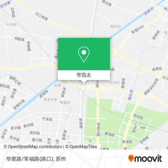 华星路/常福路(路口)地图