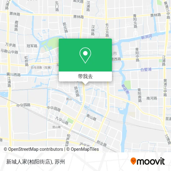 新城人家(柏阳街店)地图