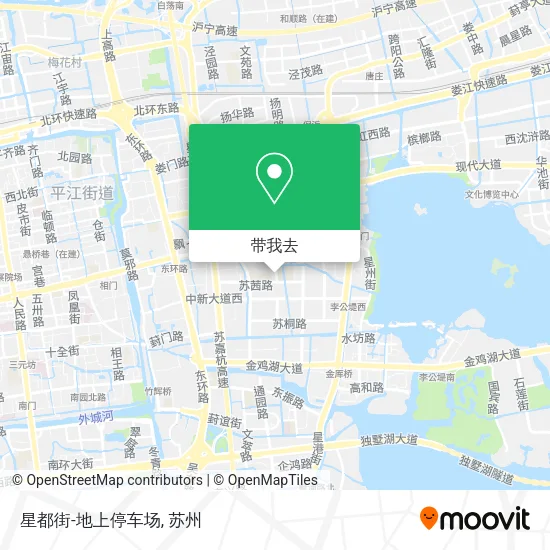 星都街-地上停车场地图