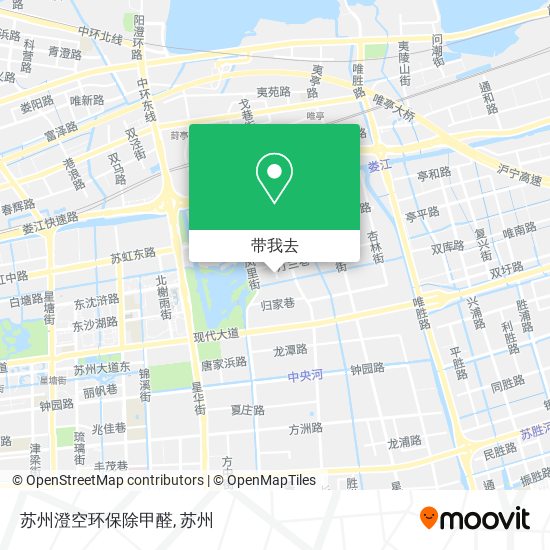 苏州澄空环保除甲醛地图