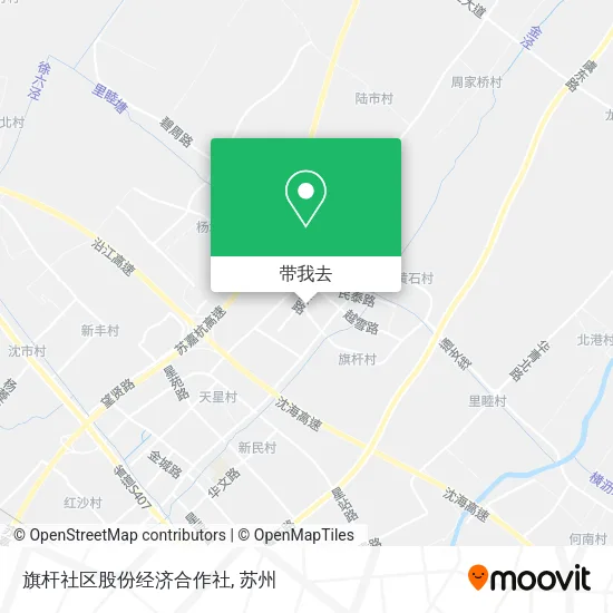 旗杆社区股份经济合作社地图