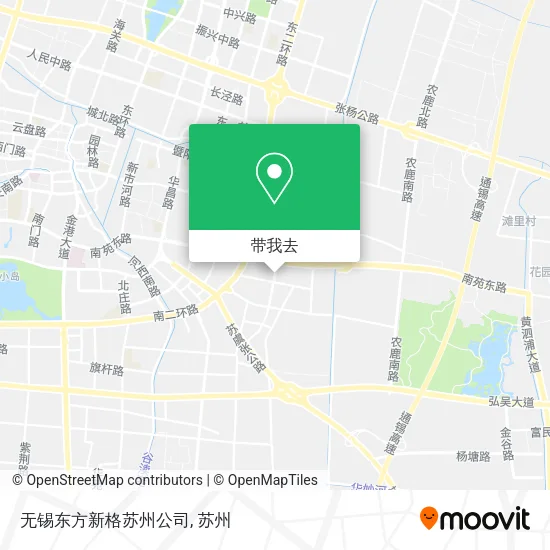 无锡东方新格苏州公司地图