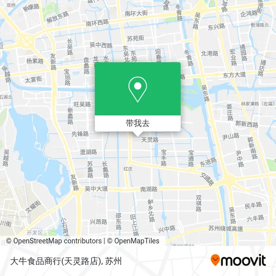 大牛食品商行(天灵路店)地图