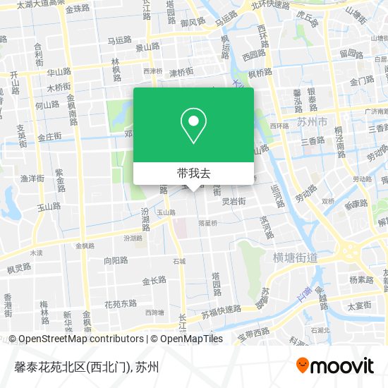 馨泰花苑北区(西北门)地图
