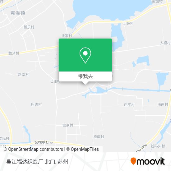 吴江福达织造厂-北门地图
