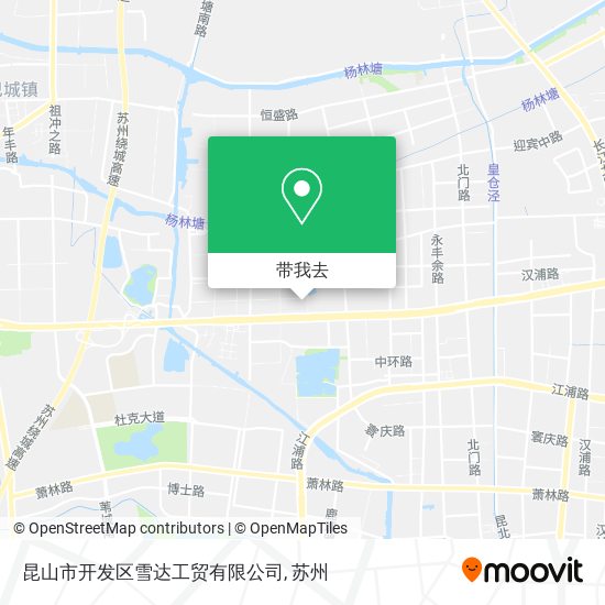 昆山市开发区雪达工贸有限公司地图