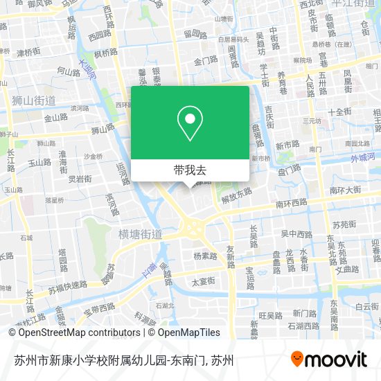 苏州市新康小学校附属幼儿园-东南门地图