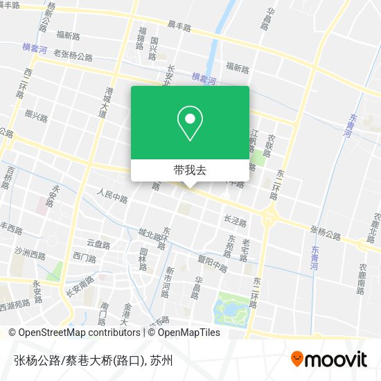张杨公路/蔡巷大桥(路口)地图
